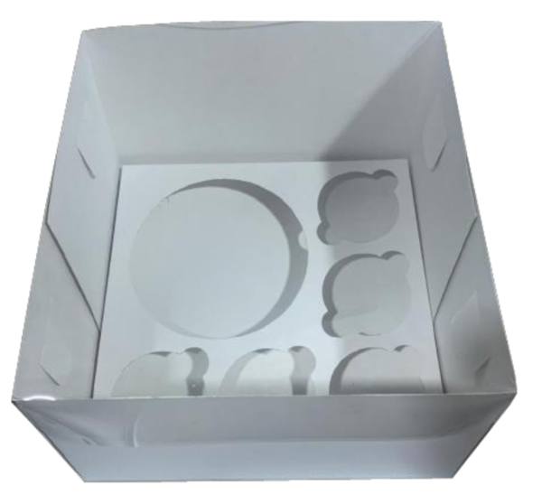 Caja mini TORT + 5 ck TAPA ACETATO - Imagen 3